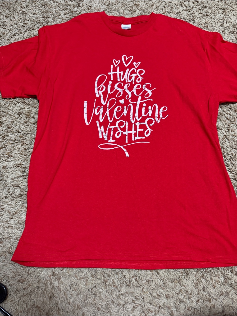 Delta Red Short Sleeve Tee with White Tag Logo